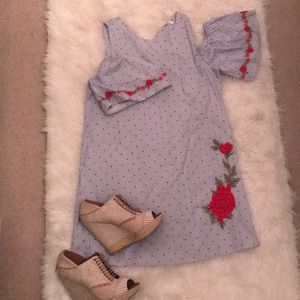 barely worn embroidered dress